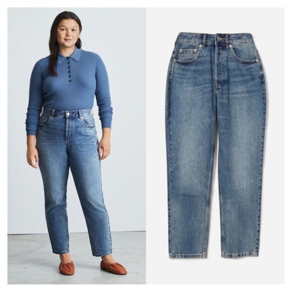 Everlane Denim - EVERLANE • The ’90s Cheeky® Jean in Vintage Mid Blue • 33 Ankle
